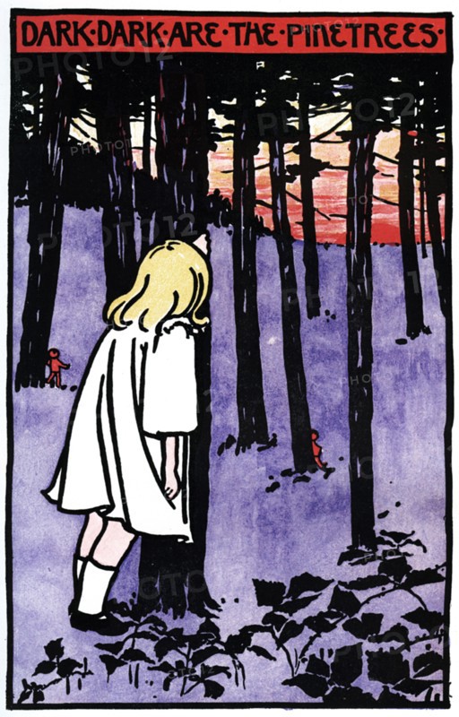 'Dark, Dark are the Pinetrees', 1901. Artist: Unknown