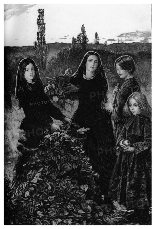 'Autumn Leaves', 1895.Artist: Henry Macbeth-Raeburn