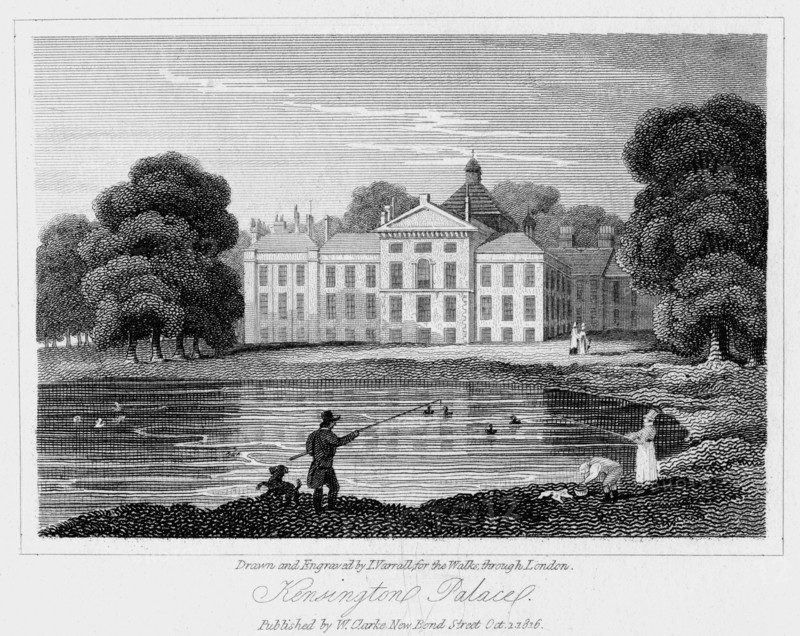 Kensington Palace, London, 1816.Artist: I Varrall
