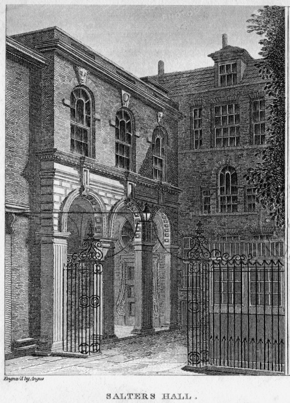 Salters' Hall, City of London, 1811.Artist: W Angus