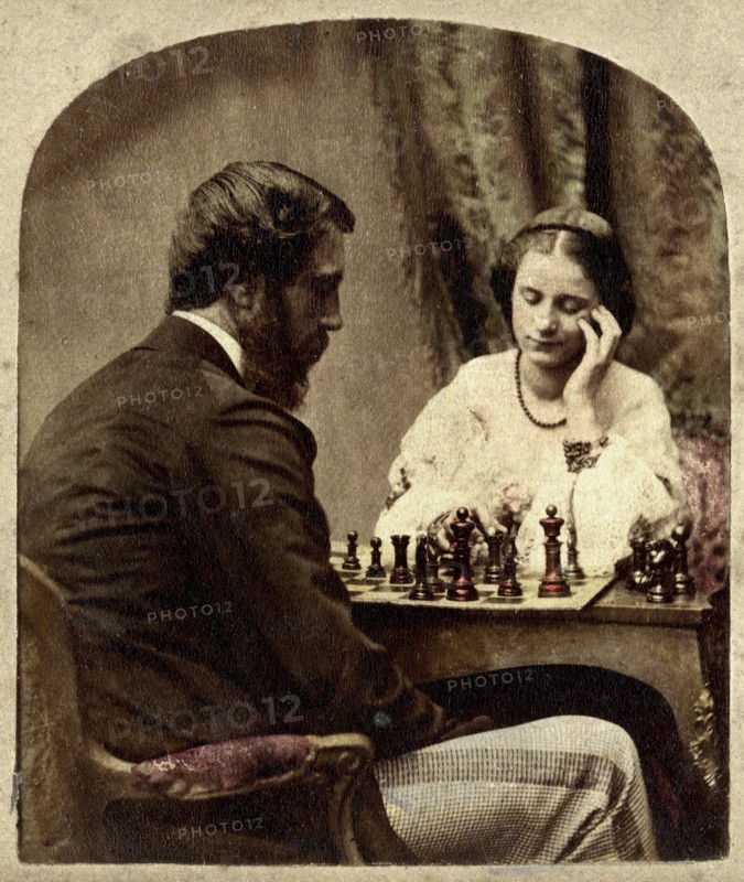 The Chess Players. Artist: Unknown