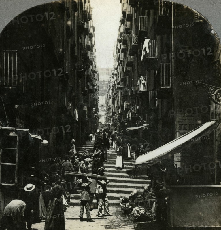 Gradoni di Chiaia, Naples, Italy.Artist: The Fine Art Photographers Co