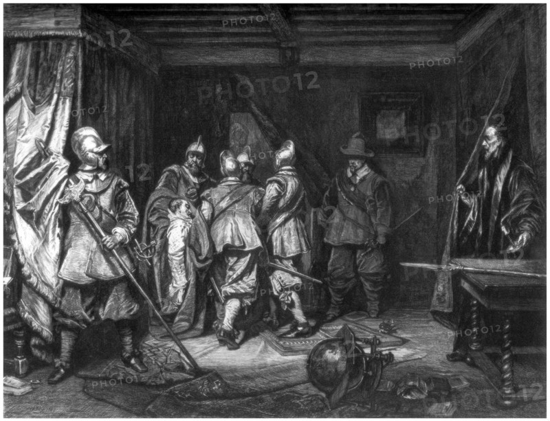 'The Death of Wallenstein', c1880-1882.Artist: W Hecht
