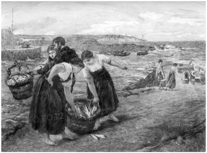 'Caller Herrin', c1880-1882.Artist: Otto Theodor Leyde