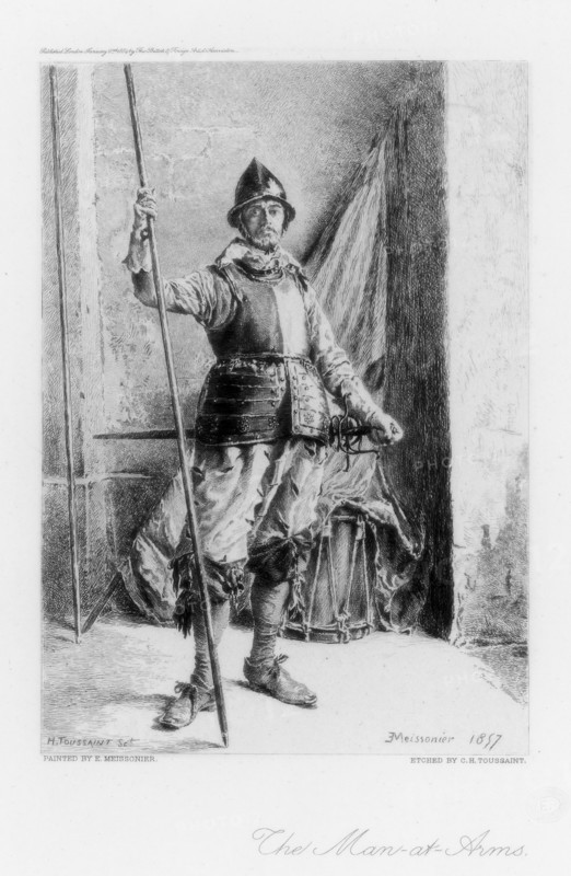 'The Man at Arms', c1880-1882.Artist: Henri Toussaint