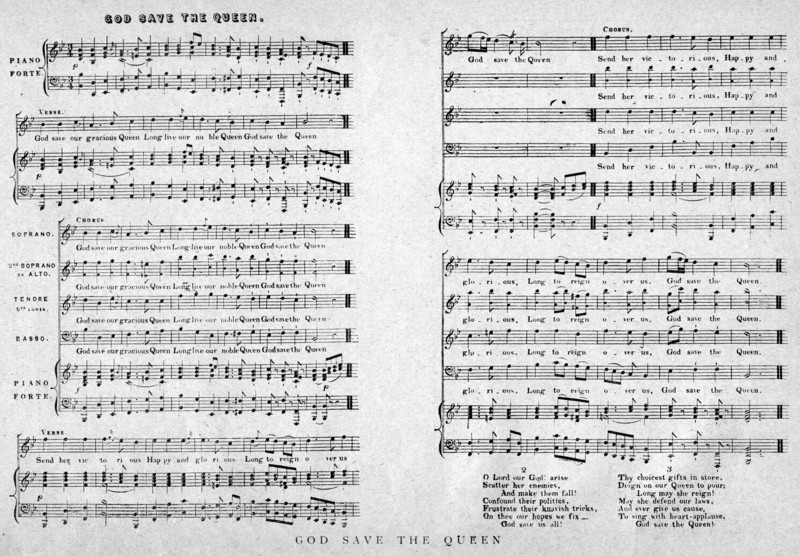 'God Save the Queen', sheet music, 1900. Artist: Unknown