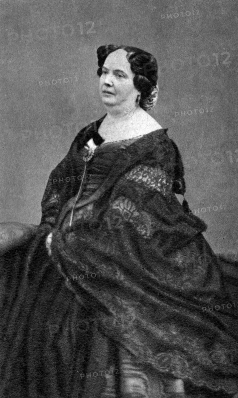 Louise Colet, French poet, 1874. Artist: Unknown