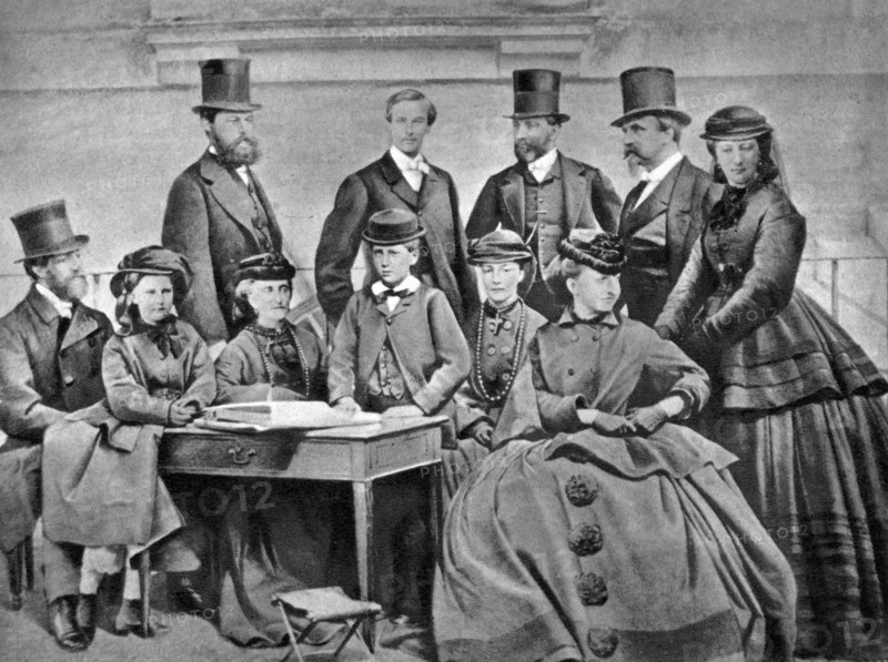 French Imperial Family, 1866. Artist: Unknown