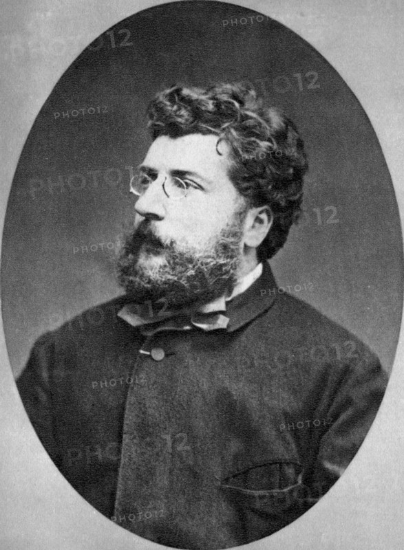 Georges Bizet, French composer, 1874. Artist: Unknown