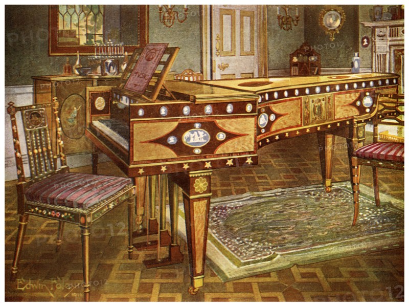 Late 18th century decorative furniture, 1911-1912.Artist: Edwin Foley