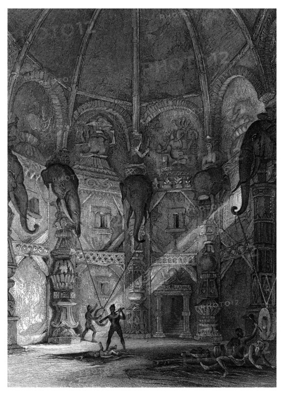 'Infanticide in India, as Practised in the Temples of Canesa'.Artist: T Jeavons