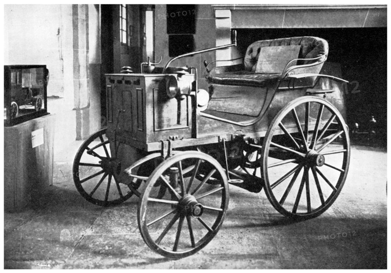 Panhard and Levassor's petrol driven motor car, 1892 (1956). Artist: Unknown
