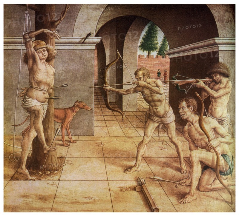 The Martyrdom of St Sebastian, 15th century (1956). Artist: Unknown