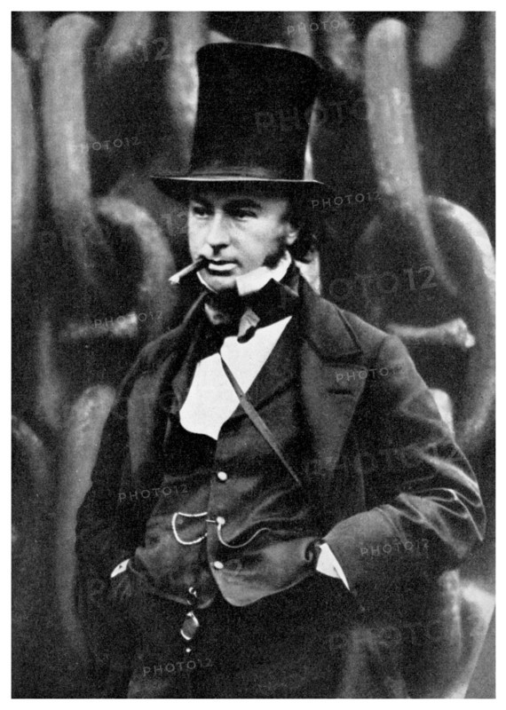 Isambard Kingdom Brunel, British engineer, 1857 (1956).Artist: Robert Howlett