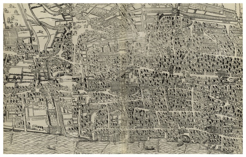 Survey of London, 16th or 17th century (1886). Artist: Unknown