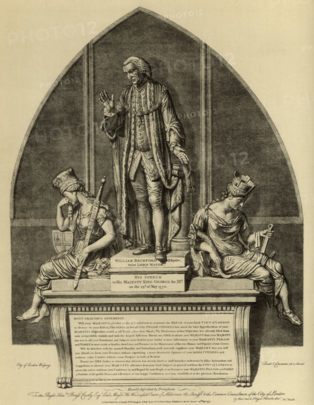 William Beckford and his speech to King George III, 1770 (1886). Artist: Unknown
