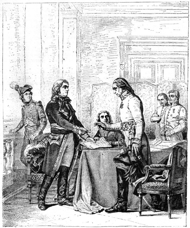Convention after the Battle of Marengo, Italy, 15th June 1800 (1882-1884). Artist: Unknown
