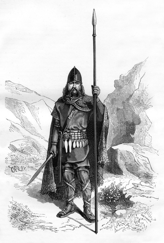 Frankish chief, c5th century (1882-1884).Artist: Dietrich