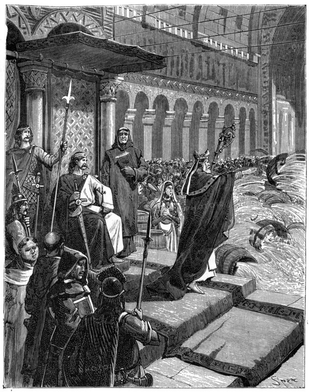 'Suddenly the rings of the barrels shattered according to the pagan rites', 1882-1884.Artist: Spex
