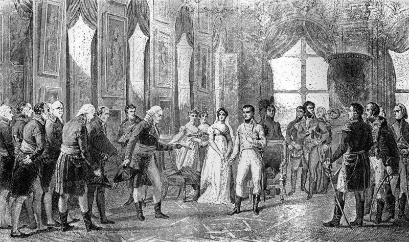 Napoleon Bonaparte is proclaimed Emperor of the French at Saint-Cloud, 18th May 1804 (1882-1884). Artist: Unknown