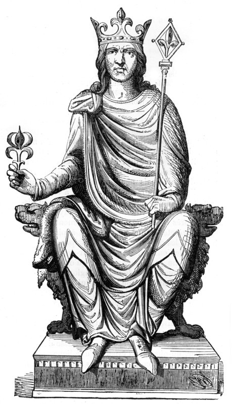 Statue of Philip Augustus, King of France, 13th century (1882-1884). Artist: Unknown