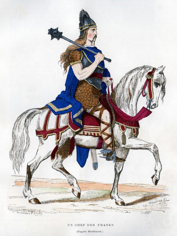 Chief of the Franks, c5th-9th century (1882-1884).Artist: Meunier
