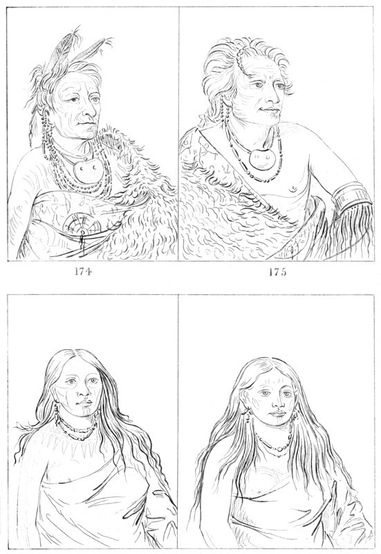 Pawnees, 1841.Artist: Myers and Co