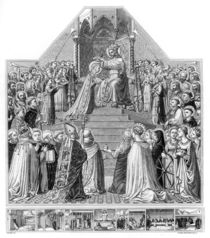 'The Coronation of the Virgin', c1430-1432 (1870). Artist: Monvoisin