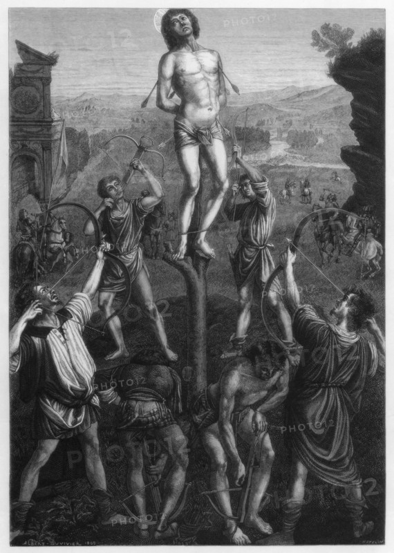 'Martyrdom of St Sebastian', 1473-1475 (1870). Artist: Hotelin