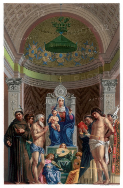 San Giobbe Altarpiece, c1478 (1870). Artist: Franz Kellerhoven