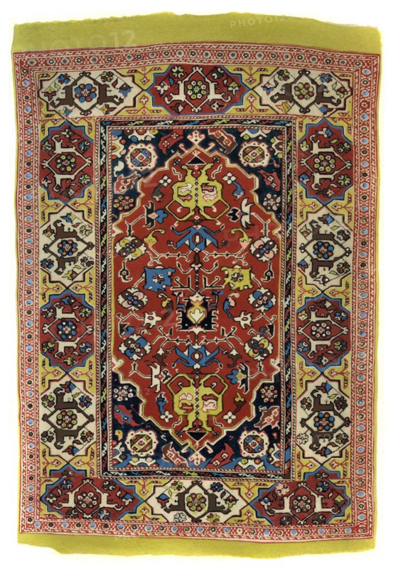 Knotted wool carpet, c1600 (1958). Artist: Unknown