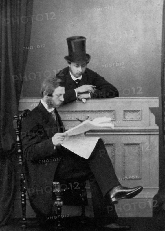 The Prince of Wales and Crown Prince Frederick William of Prussia, Windsor, 1863 (1964). Artist: Unknown