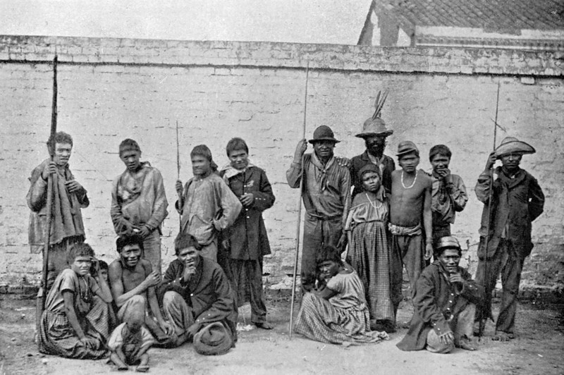 Chavantes (Xavante) indians, São Paulo, Brazil, 1895. Artist: A Frisch
