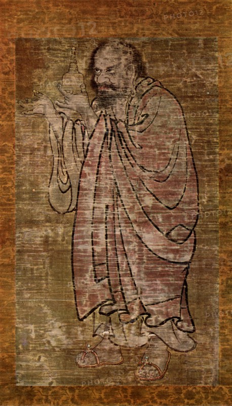 Arhat holding a reliquary, China, Song dynasty, c960-1279 (1925). Artist: Unknown