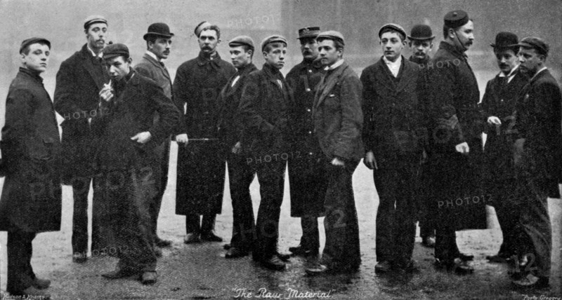 Army raw recruits, 1895. Artist: Gregory & Co