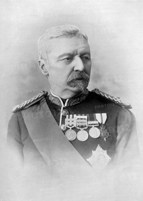 Major-General Sir Robert Cunliffe Low, British soldier, 1896. Artist: Ball