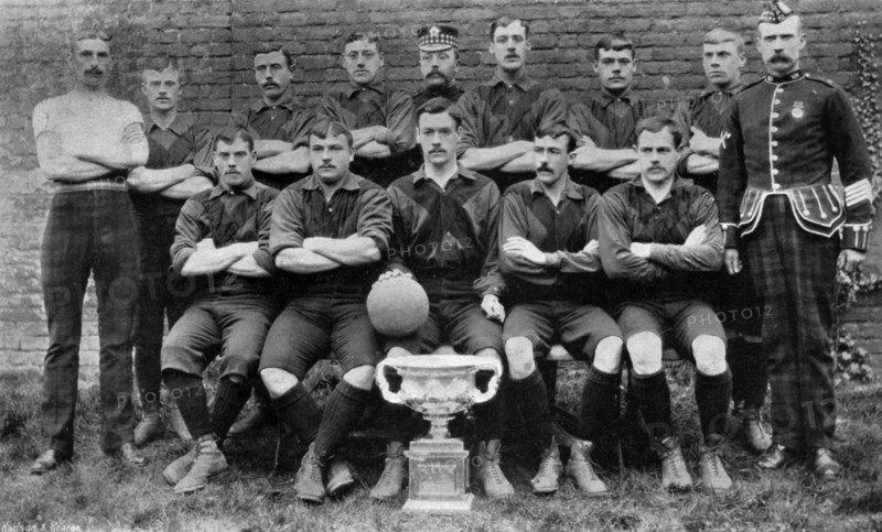 Football team of the 1st Royal Scots (Lothian Regiment), 1896. Artist: Unknown
