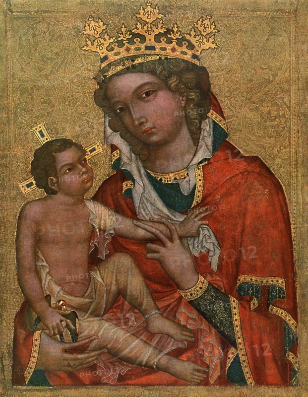 'Madonna of Veveri', c1350 (1955).Artist: Master of the Vyssi Brod Altar