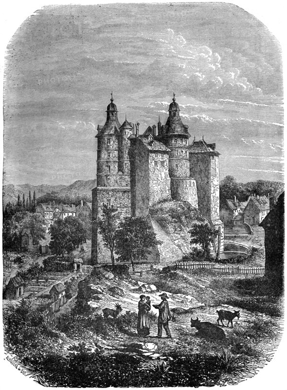 Chateau de Montbeliard (Castle of Montbeliard), France, 1882-1884. Artist: Alexandre de Bar