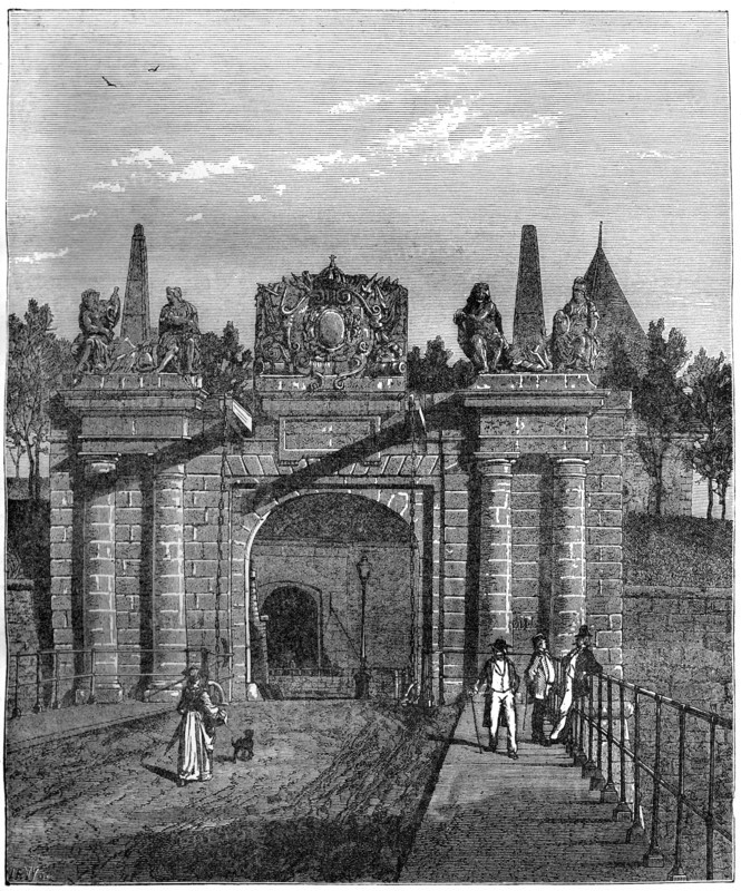 The Gate of Saverne, near Strasbourg, France, 1882-1884. Artist: Levy