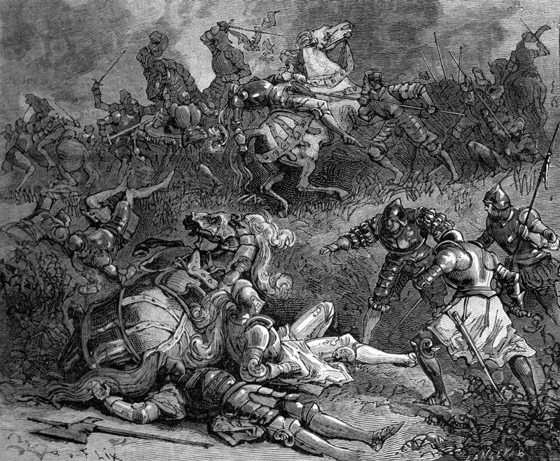 Francis I of France besieging Pavia, Italy, 28th October 1524 (1882-1884).Artist: Frederic Lix