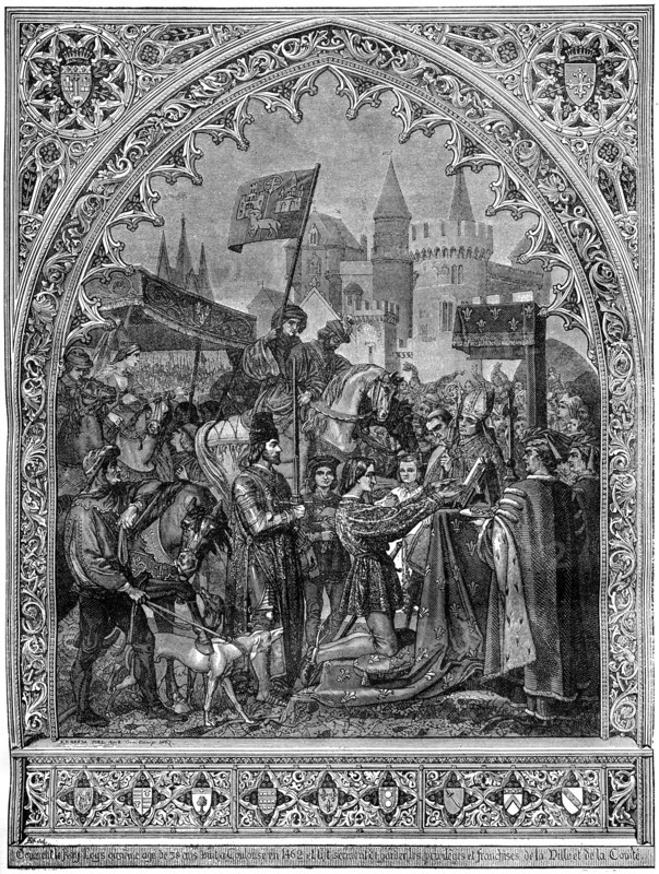 Entry of Louis XI of France into Troyes, 1462 (1882-1884). Artist: Unknown