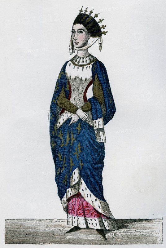 Margaret of Provence, queen consort of Louis IX of France, 13th century (1882-1884). Artist: Unknown