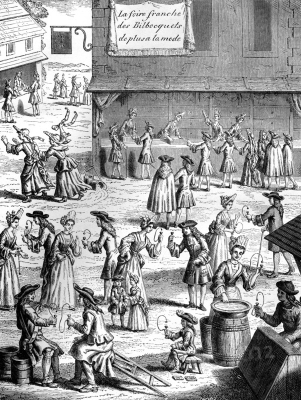 Cup and ball fair, during the reign of Louis XIV, France, 17th century (1882-1884).Artist: Smeeton