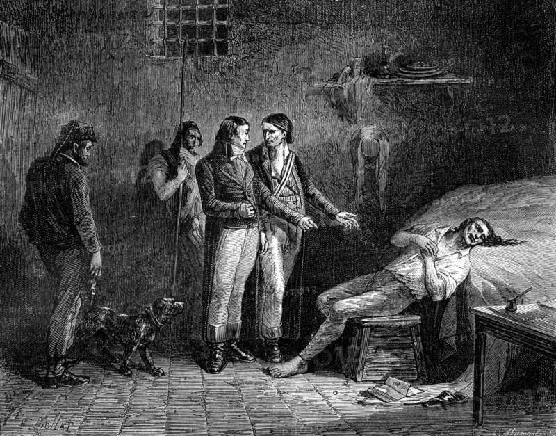 The death of the Marquis de Condorcet, 1794 (1882-1884). Artist: Unknown
