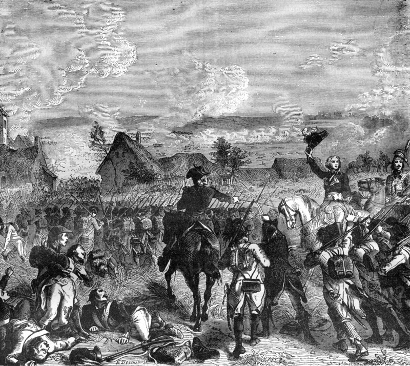 Battle of Fleurus, 16 June 1794 (1882-1884). Artist: E Deschamps