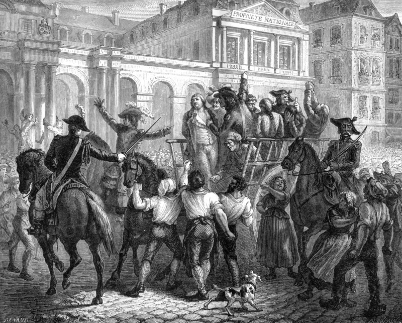 The Duke of Orleans on the way to the guillotine, Paris, 6th November 1793 (1882-1884). Artist: Unknown