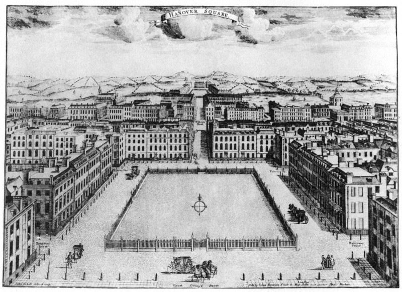 Hanover Square, London, 18th century (1907). Artist: Unknown