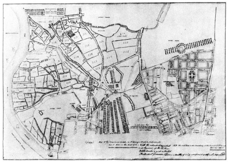 Plan of the Grosvenor Estate, 1907. Artist: Unknown