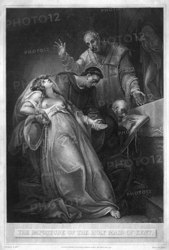 'The Imposture of the Holy Maid of Kent', 16th century (1796). Artist: J Taylor